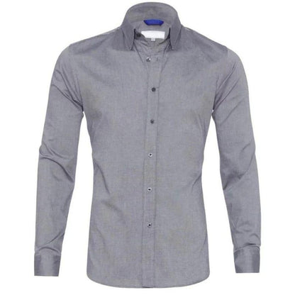 Shirt - Wrinkle Resistant Blend Zip Front & Smooth Drape