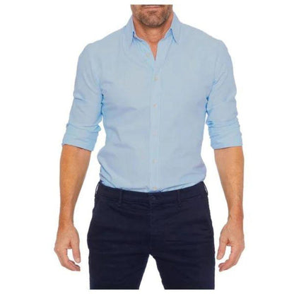 Shirt - Wrinkle Resistant Blend Zip Front & Smooth Drape