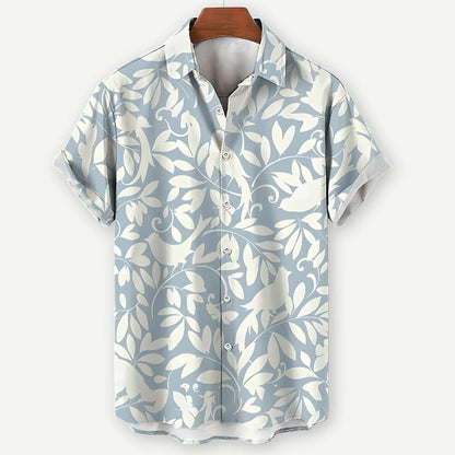Short Sleeve Shirt – Leaf Print & Breathable Air Blend