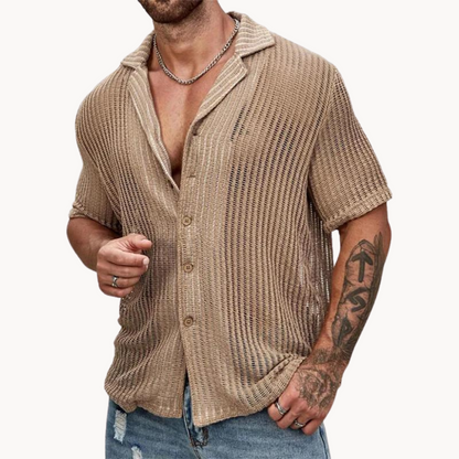 Short Sleeve Shirt – Open Mesh Knit & Cool Airflow Effect