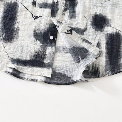 Short-Sleeve Shirt - Printed Front & Loose Movement Fit