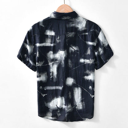 Short-Sleeve Shirt - Printed Front & Loose Movement Fit