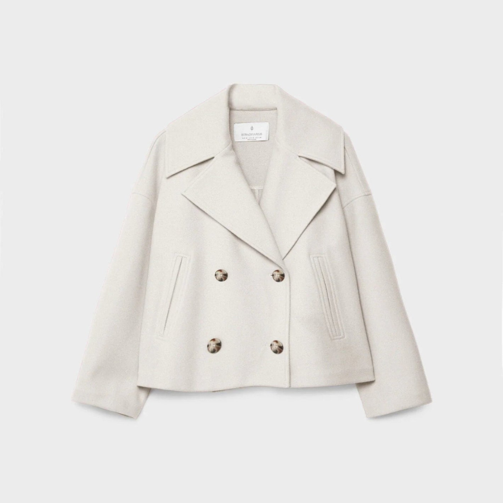 Short double-breasted blazer
