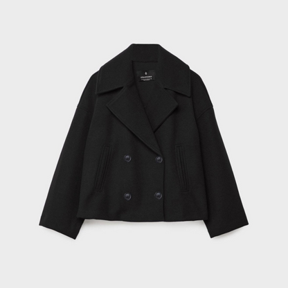 Short double-breasted blazer
