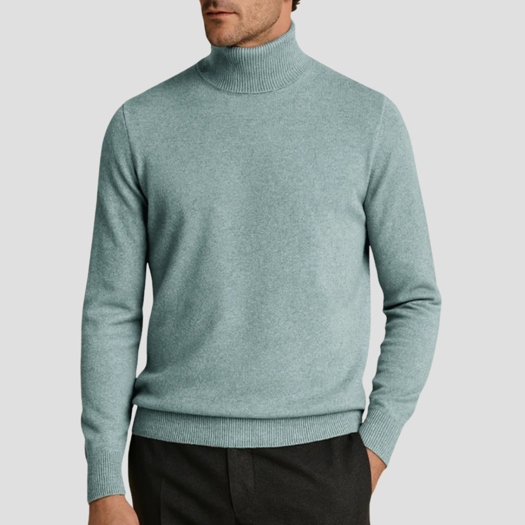 Men’s Classic Fitted Turtleneck Sweater
