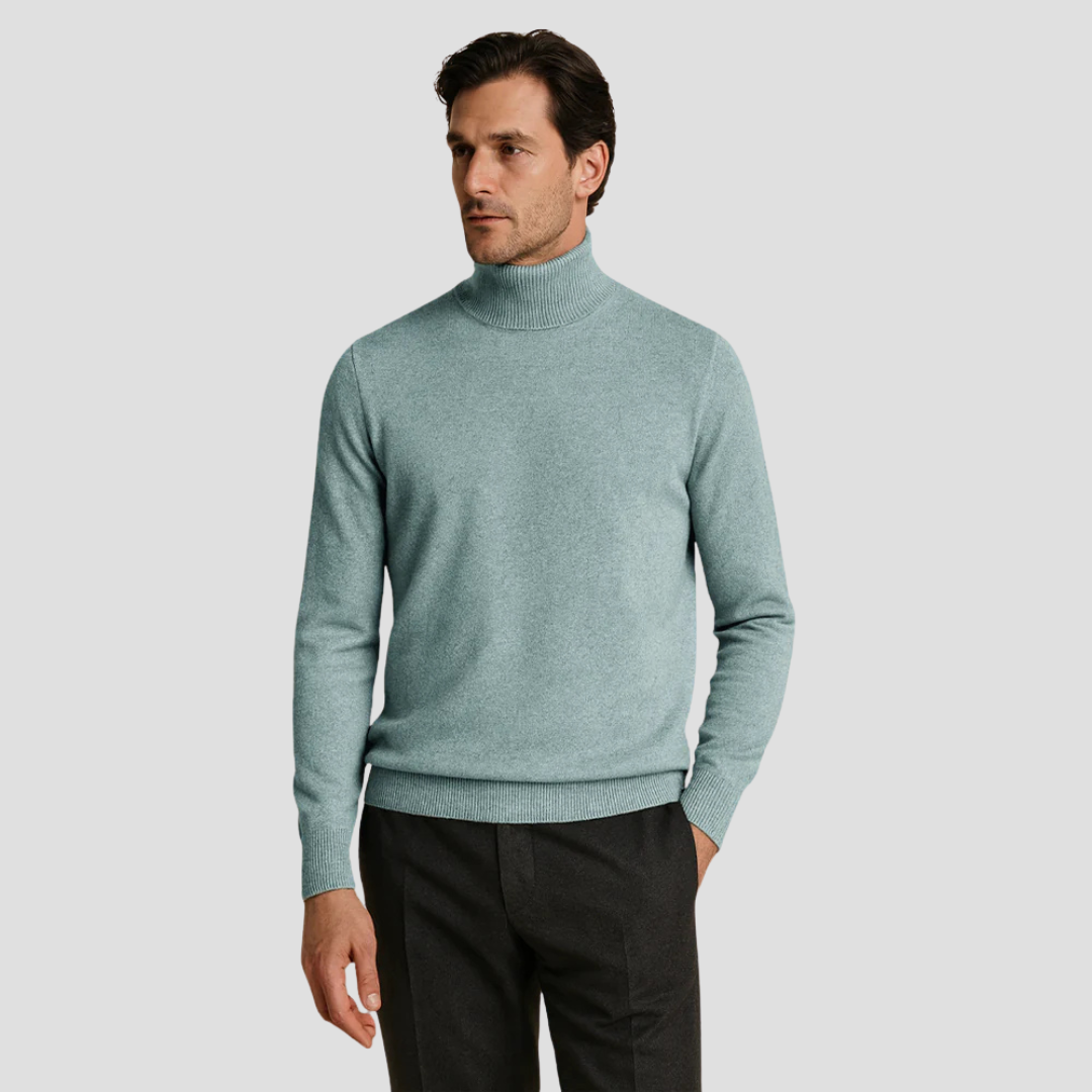 Men’s Classic Fitted Turtleneck Sweater