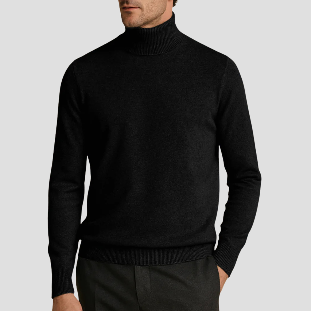 Men’s Classic Fitted Turtleneck Sweater