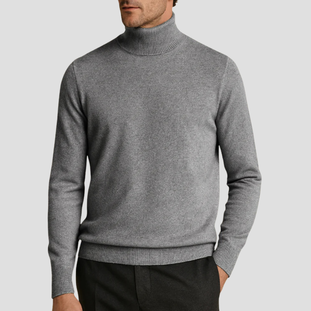 Men’s Classic Fitted Turtleneck Sweater