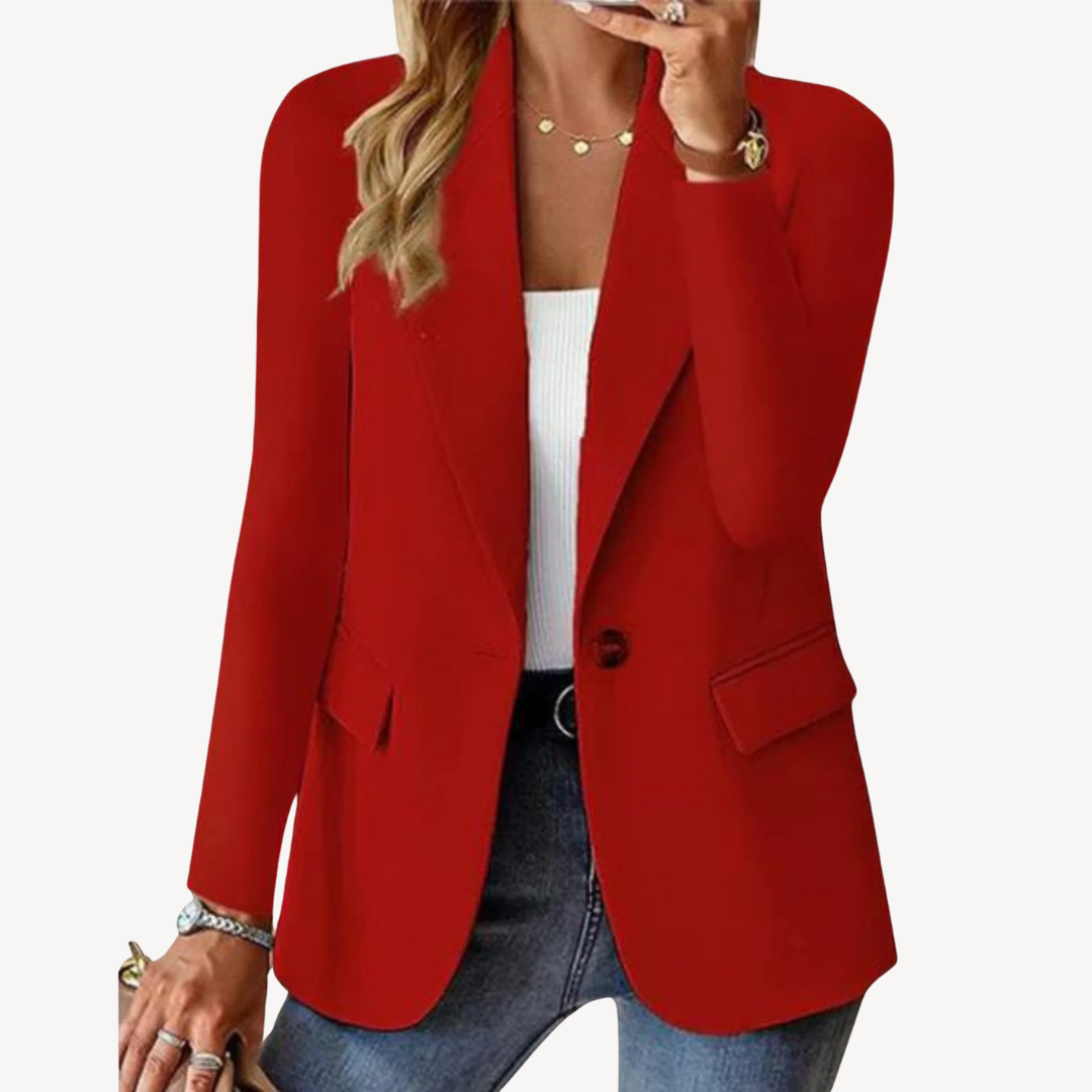 Women’s Elegant Solid Suit Jacket