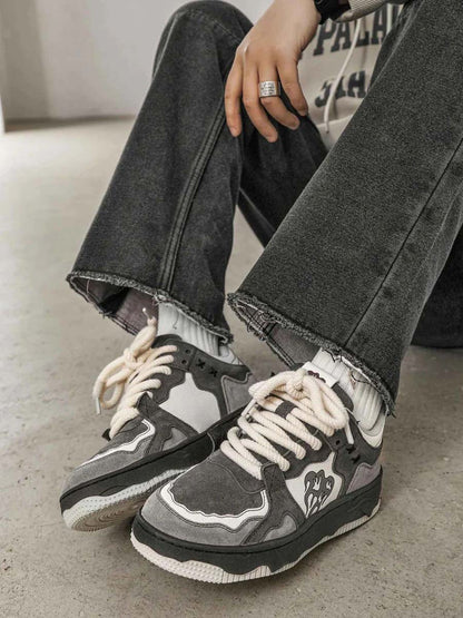 Skate Shoes - Durable Blend Upper And Grippy Rubber Sole