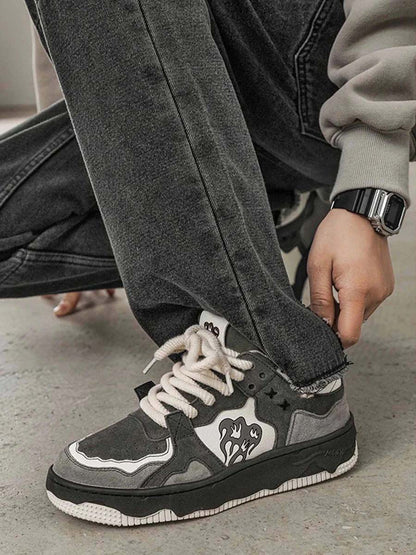 Skate Shoes - Durable Blend Upper And Grippy Rubber Sole