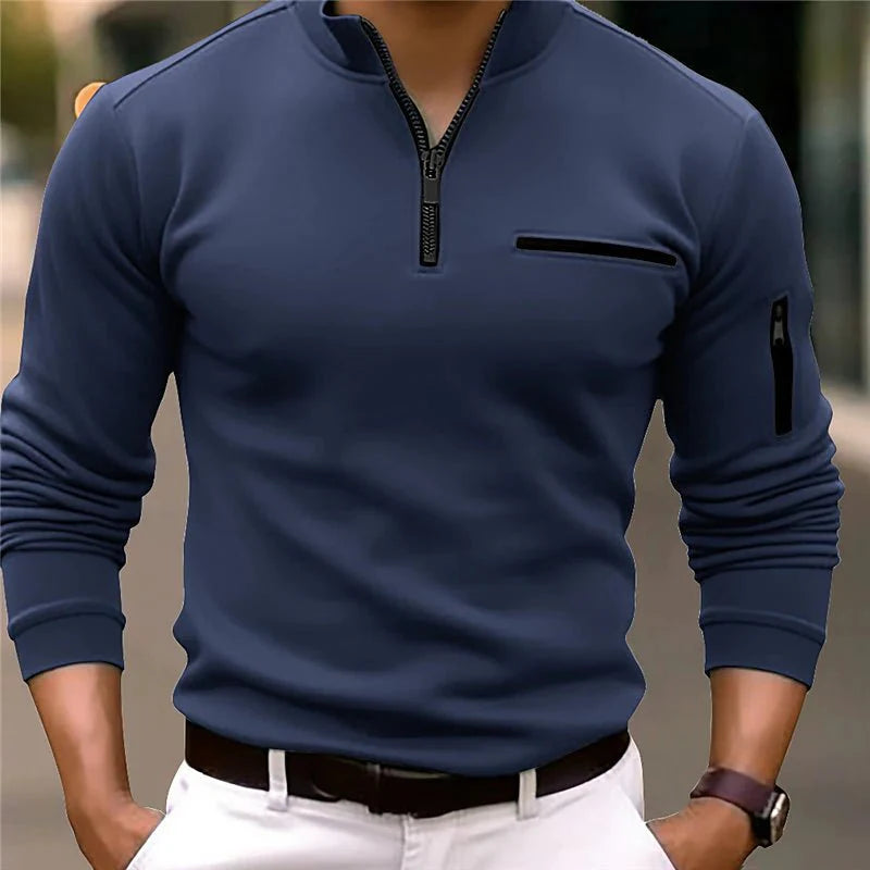 Slim Fit Half-Zip Sweater