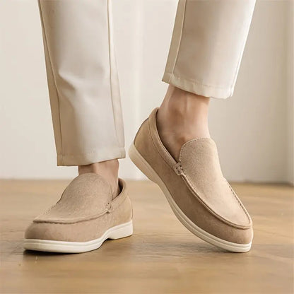 Slip On Loafers - Textile Blend Upper And Easy On Off