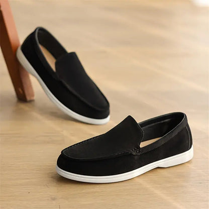 Slip On Loafers - Textile Blend Upper And Easy On Off