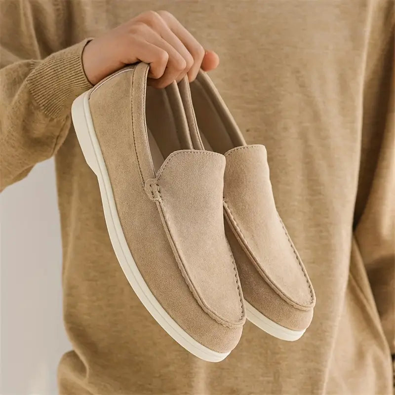 Slip On Loafers - Textile Blend Upper And Easy On Off