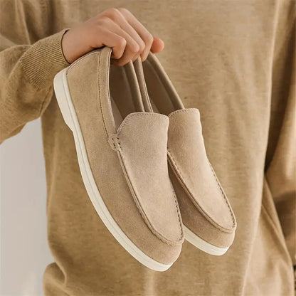 Slip On Loafers - Textile Blend Upper And Easy On Off