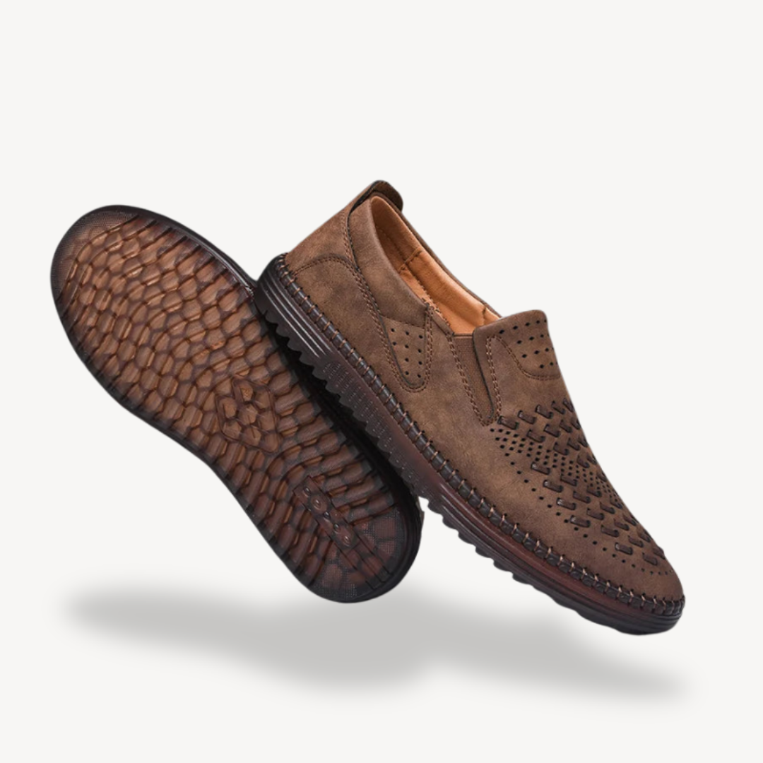 Men’s Breathable Leather Loafers