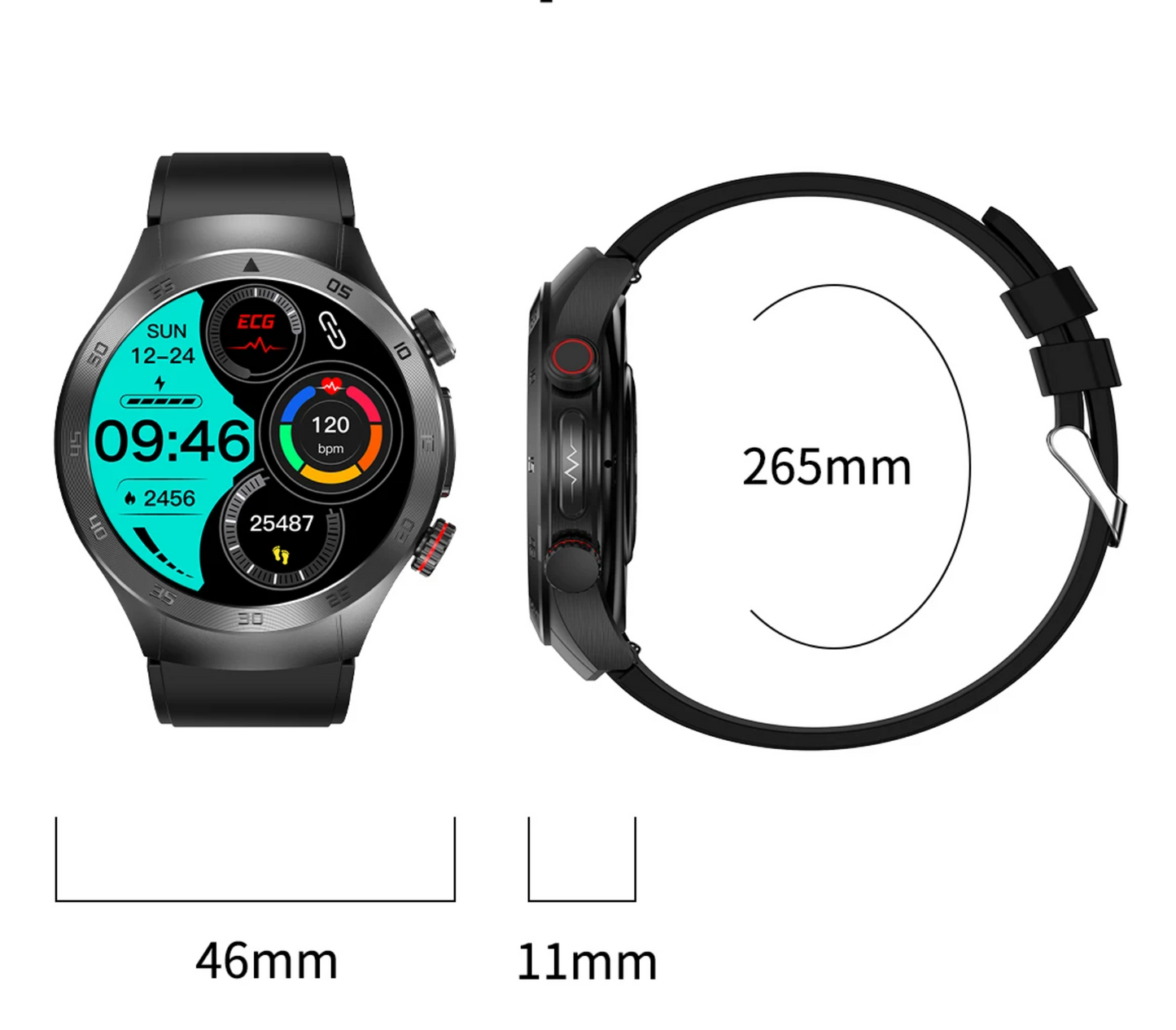 Smart Fitness Watch With Heart Rate And Blood Sugar Monitor