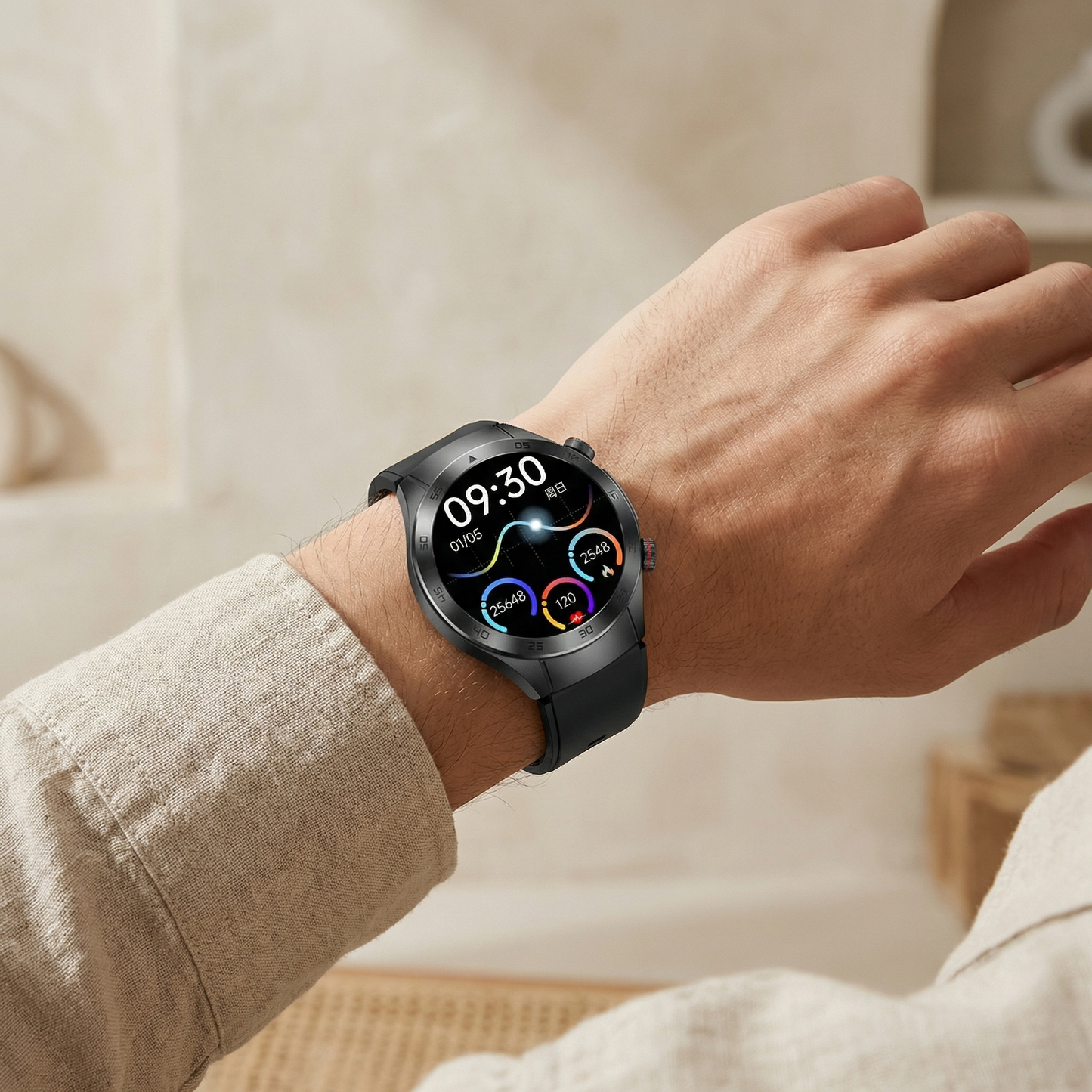 Smart Fitness Watch With Heart Rate And Blood Sugar Monitor