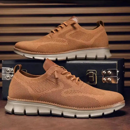 Sneakers - Knit Blend Upper & Cushioned Shock Absorption