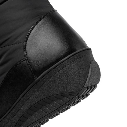 Women's winter boots with fur lining - knee-high and warm for snowy days