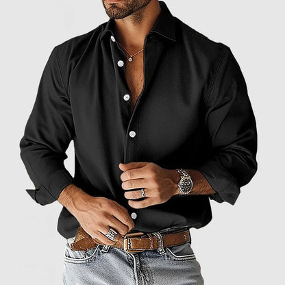 Soft-Blend Dress Shirt - Clean Shape & Breathable Airflow