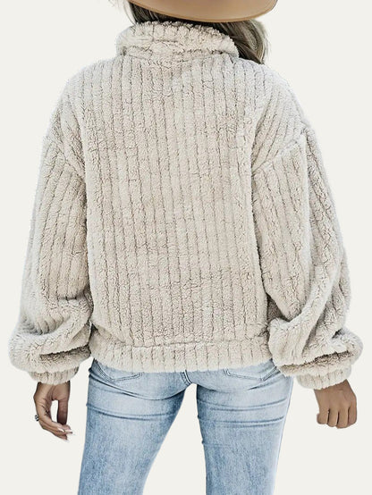 Women’s Plush Cropped Teddy Shacket