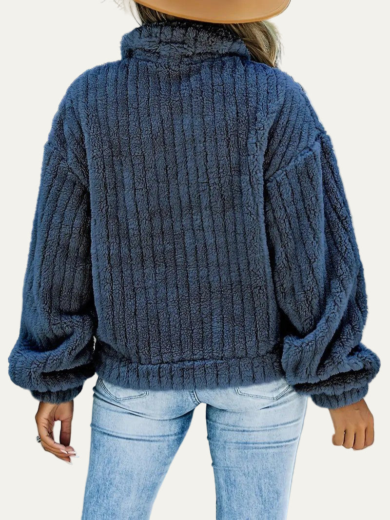 Women’s Plush Cropped Teddy Shacket