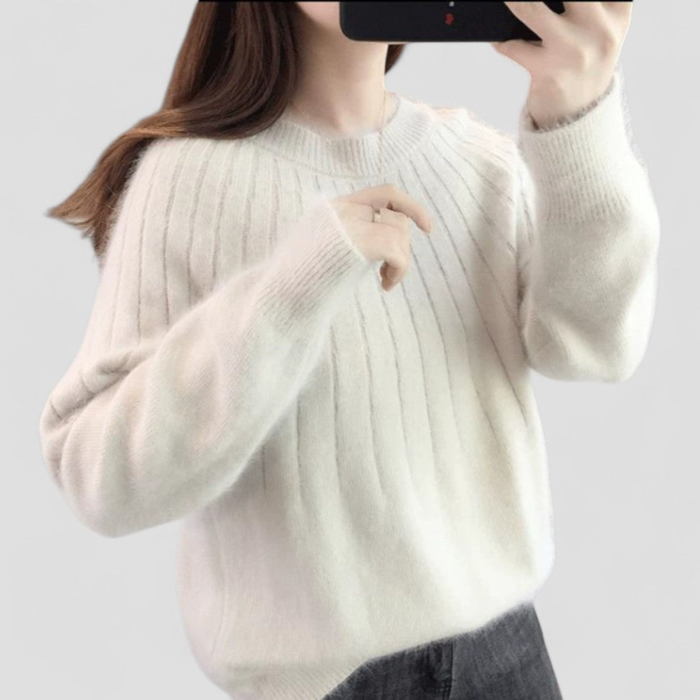 Women’s Cozy Solid Lined Sweater