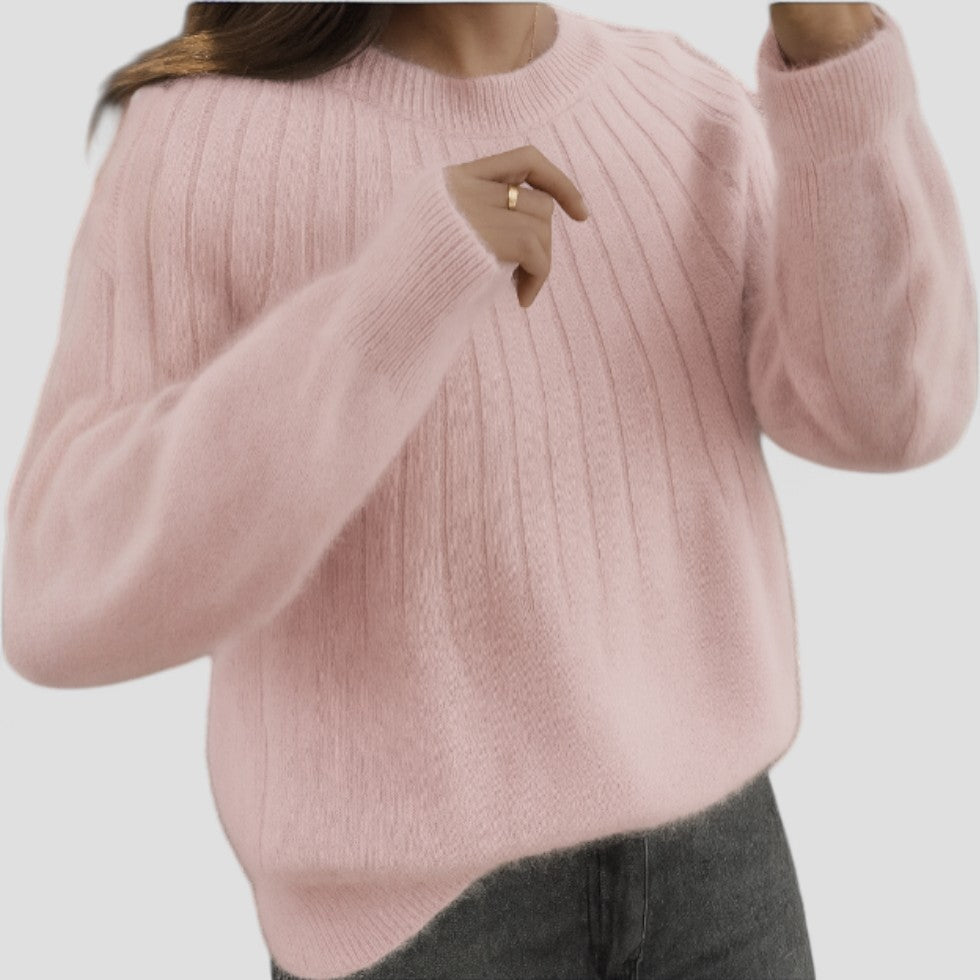 Women’s Cozy Solid Lined Sweater