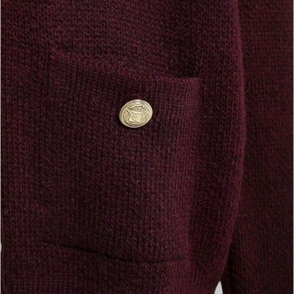 Soft Knit Cardigan with Golden Buttons