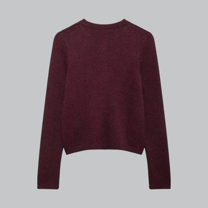 Soft Knit Cardigan with Golden Buttons