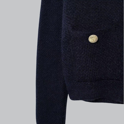Soft Knit Cardigan with Golden Buttons