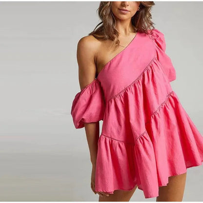Chic Off Shoulder Mini Sundress for Women