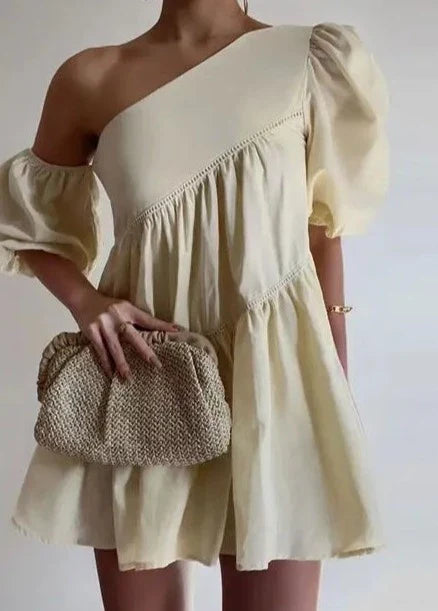 Chic Off Shoulder Mini Sundress for Women