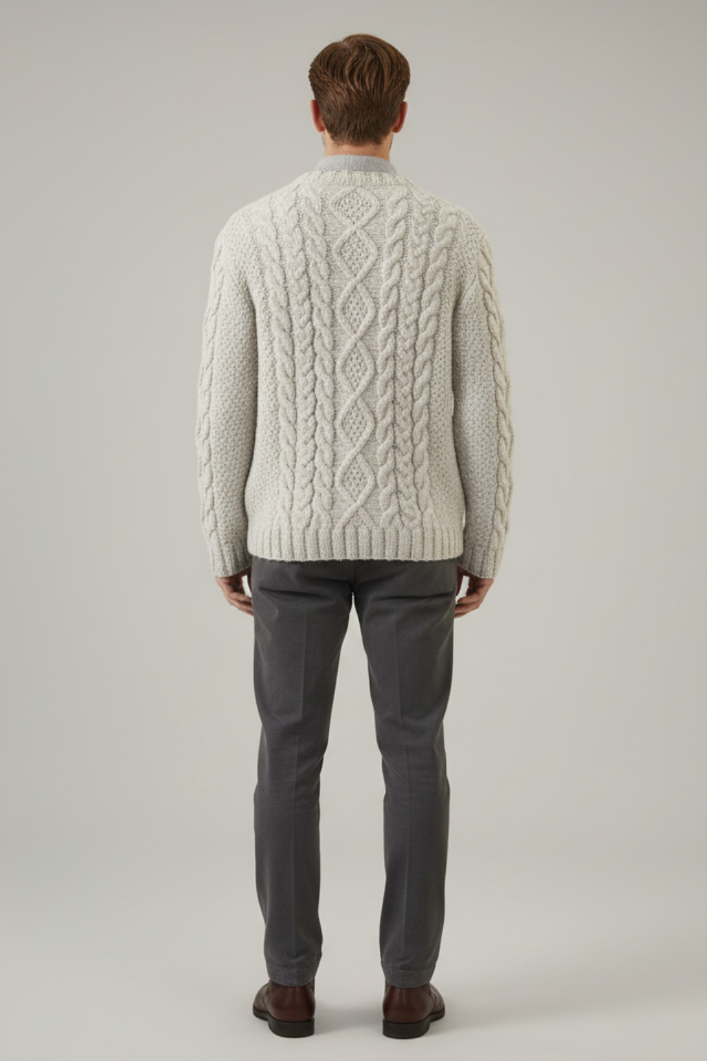 Men’s Solid Colour Neck Sweater