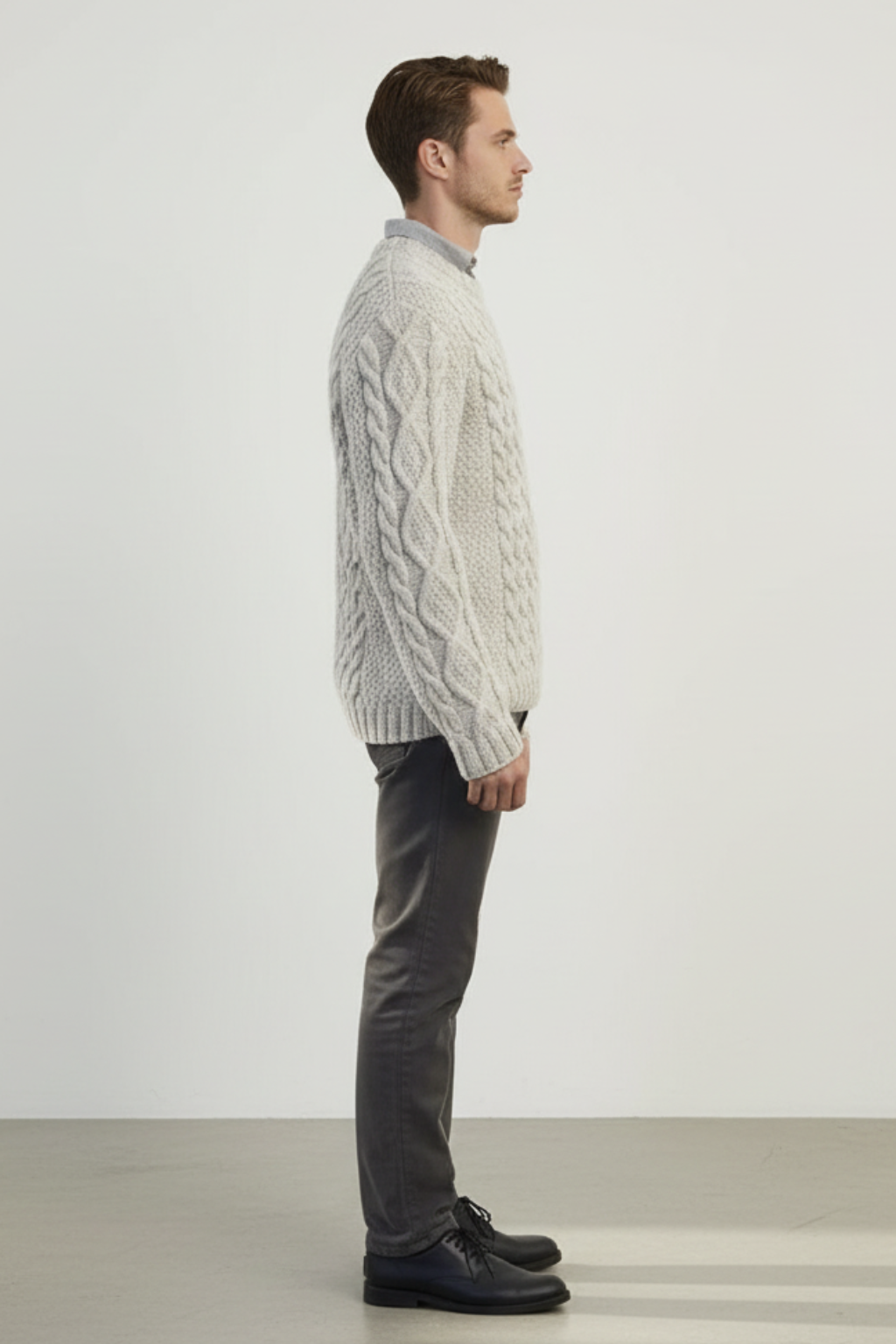 Men’s Solid Colour Neck Sweater