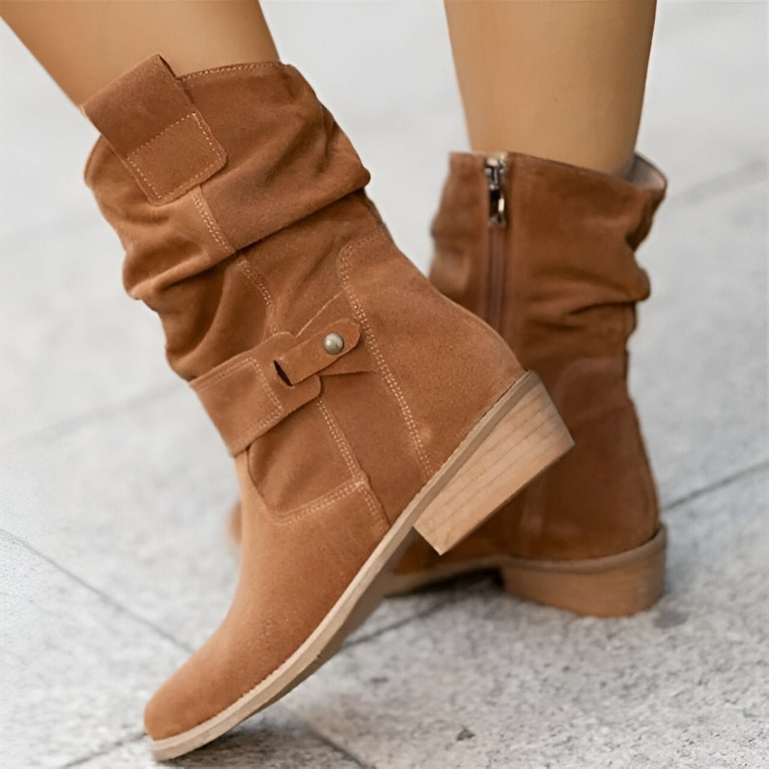 Sophie Martel | Luna low heel orthopedic boots