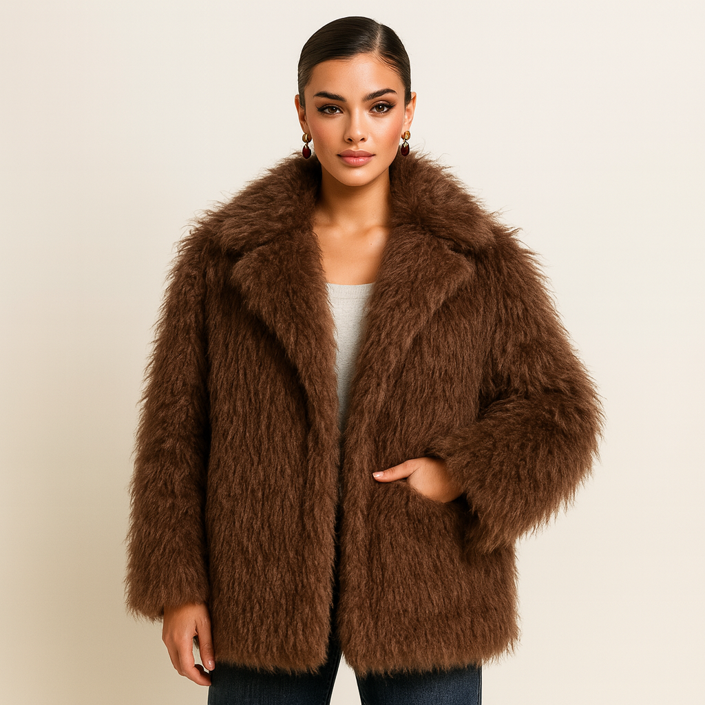 Sophie | Trendy Luxury Faux Fur Coat