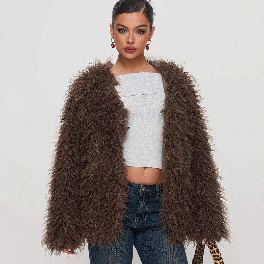 Sophie | Trendy Luxury Faux Fur Coat