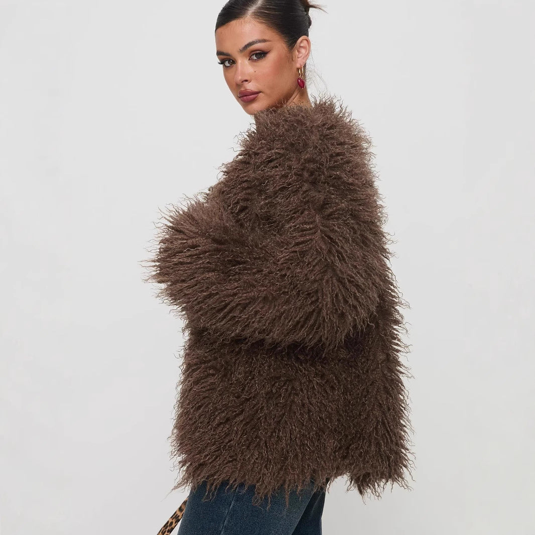 Sophie | Trendy Luxury Faux Fur Coat