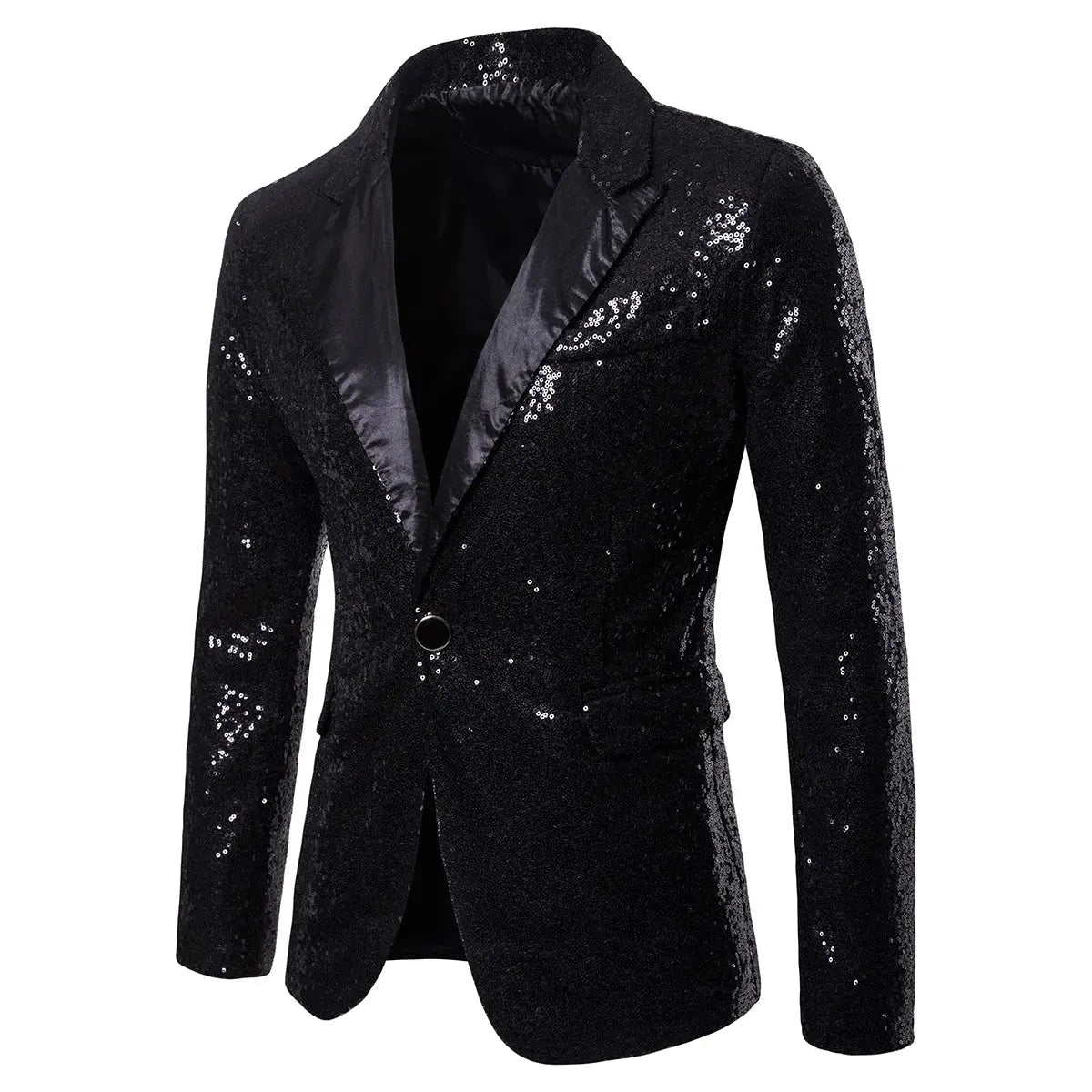 Sparkling Sequin Blazer Jacket for Men