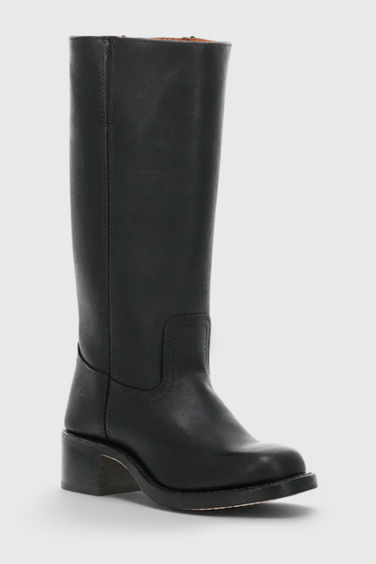 Isla Structured Fit Knee-High Boots | Square Toe Block Heel Boots