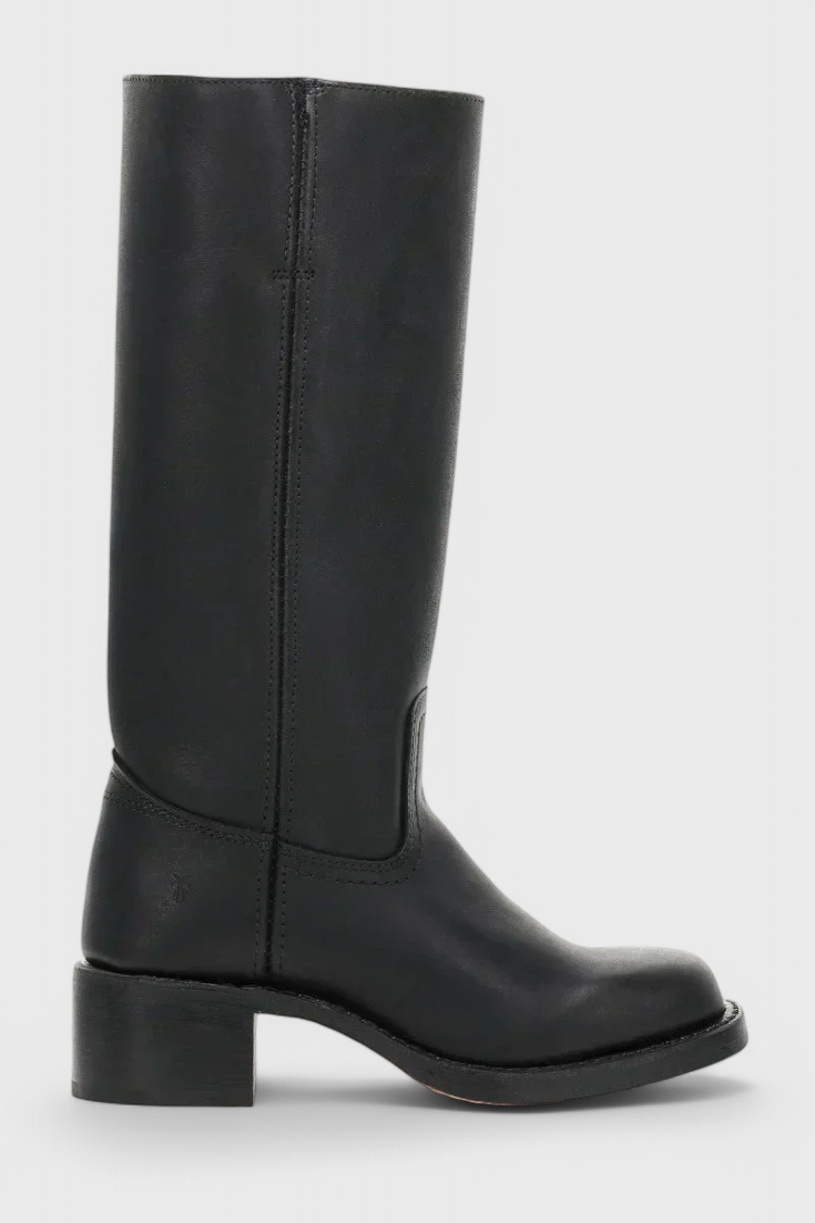Isla Structured Fit Knee-High Boots | Square Toe Block Heel Boots