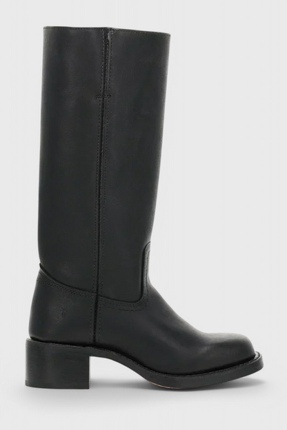 Isla Structured Fit Knee-High Boots | Square Toe Block Heel Boots