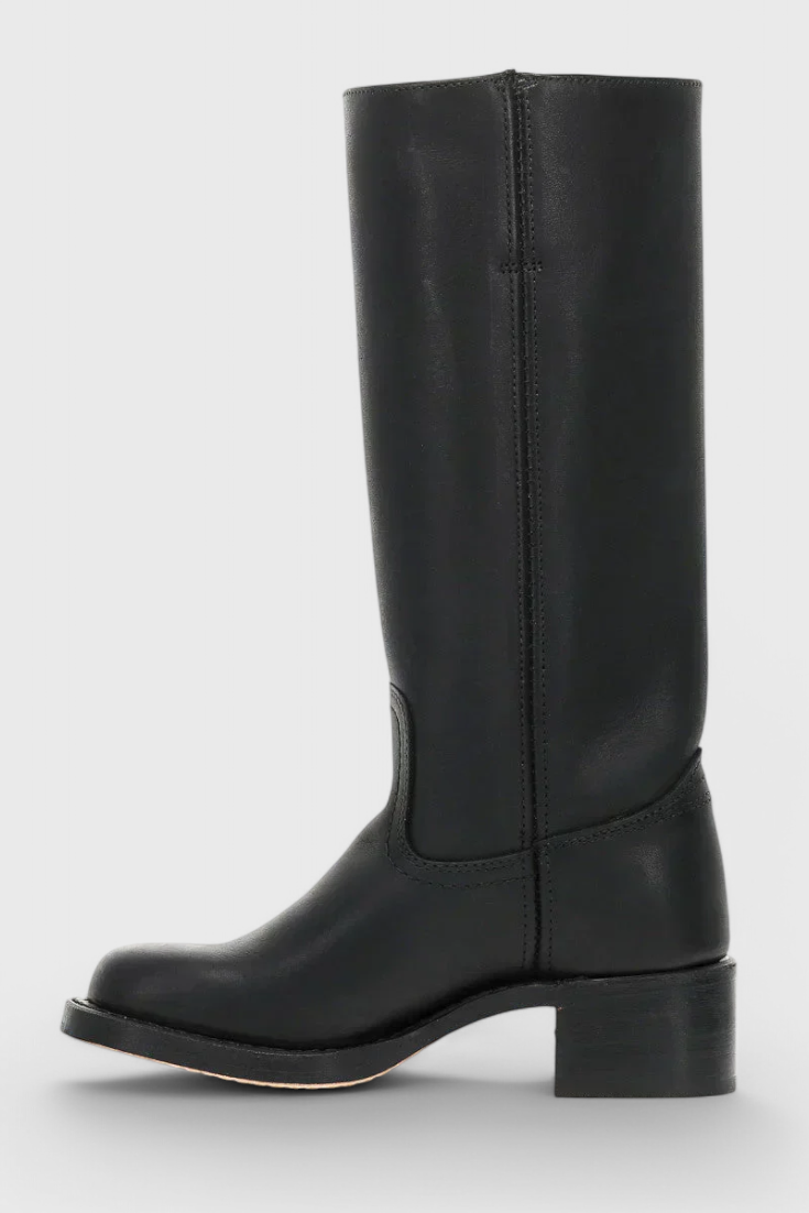 Isla Structured Fit Knee-High Boots | Square Toe Block Heel Boots