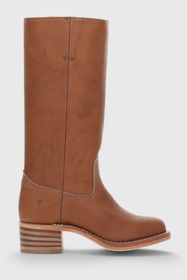 Isla Structured Fit Knee-High Boots | Square Toe Block Heel Boots