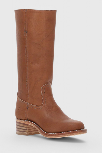 Isla Structured Fit Knee-High Boots | Square Toe Block Heel Boots