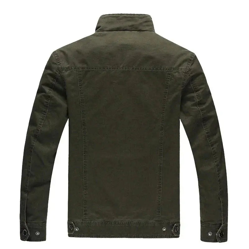 Stand Collar Military Jacket for Men