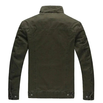 Stand Collar Military Jacket for Men